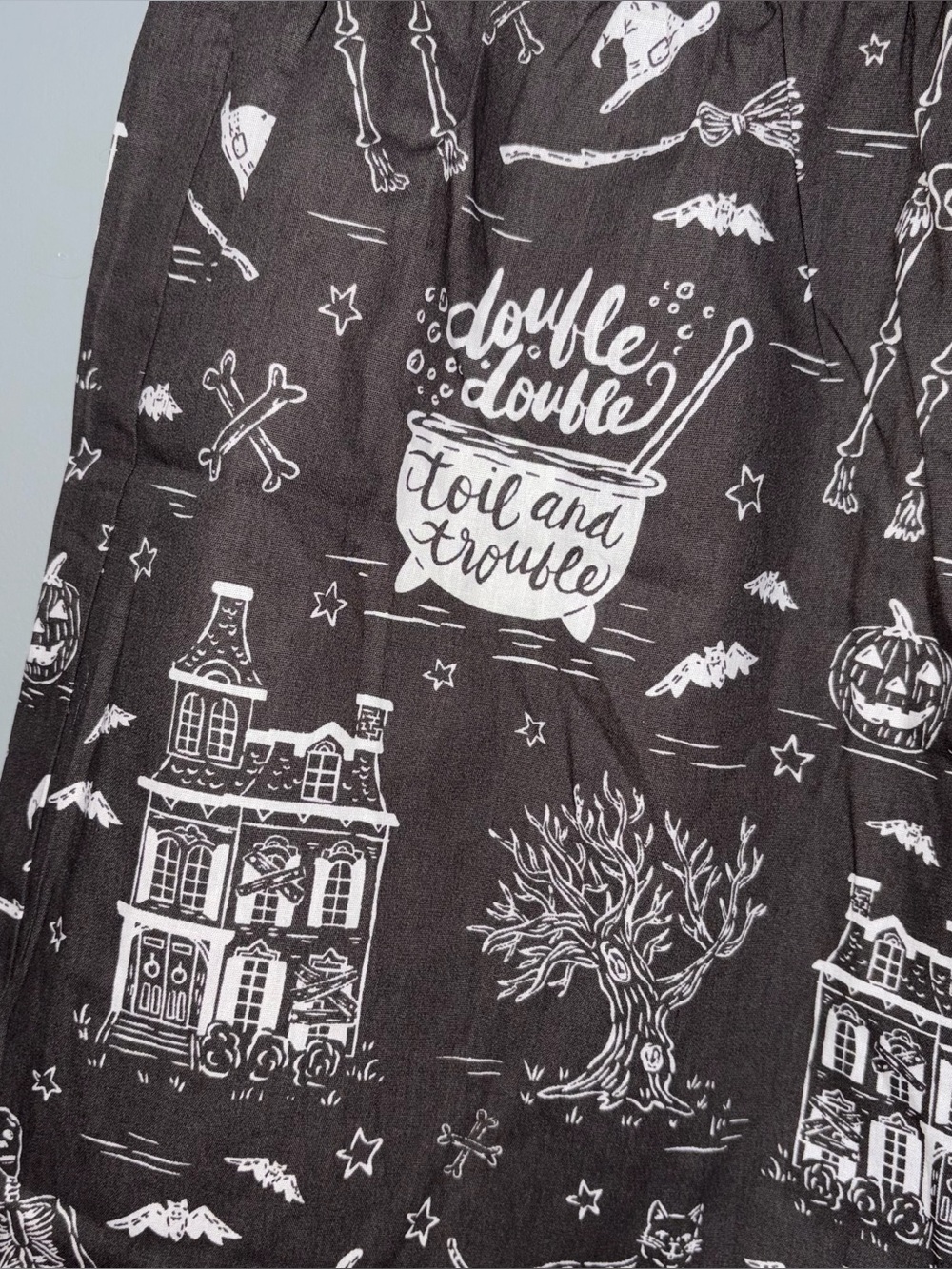 In My Sundays NWT Black Halloween Toile Boxer Short Cotton Small - Picture 4 of 8